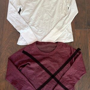 Figs pants & lululemon long sleeve